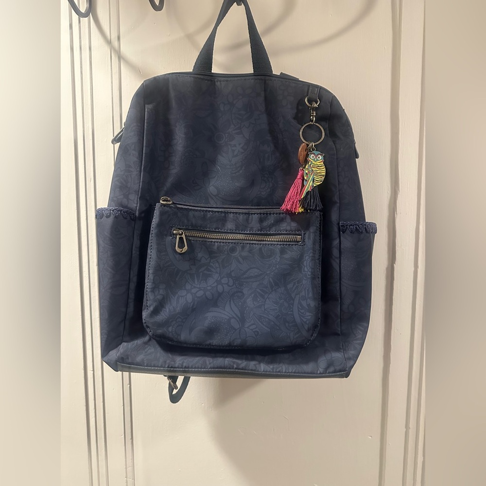 Blue Women's Backpack Made from Recycled Materials